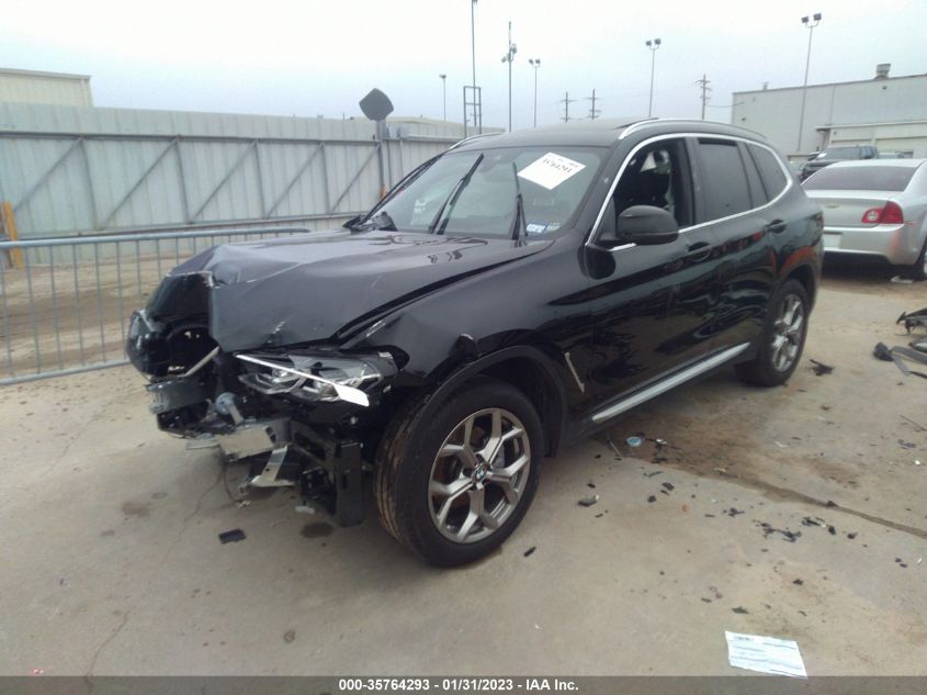 2022 BMW X3 SDRIVE30I VIN: 5UX43DP00N9K84155