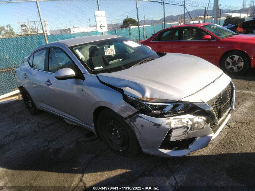 2022 NISSAN SENTRA S VIN: 3N1AB8BV7NY282014