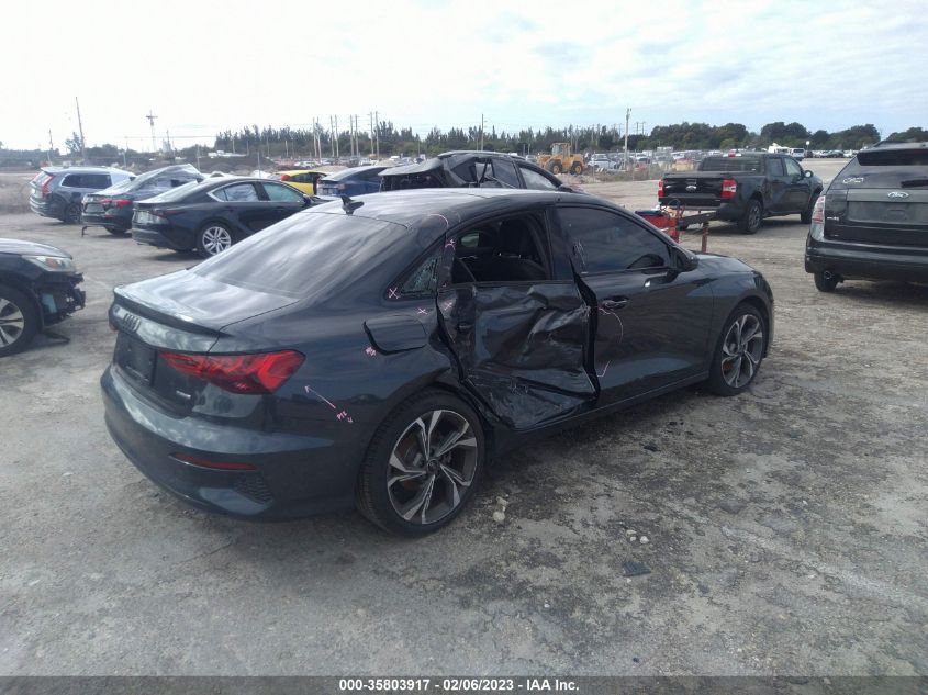 2022 AUDI A3 SEDAN PREMIUM VIN: WAUGUDGY2NA098758