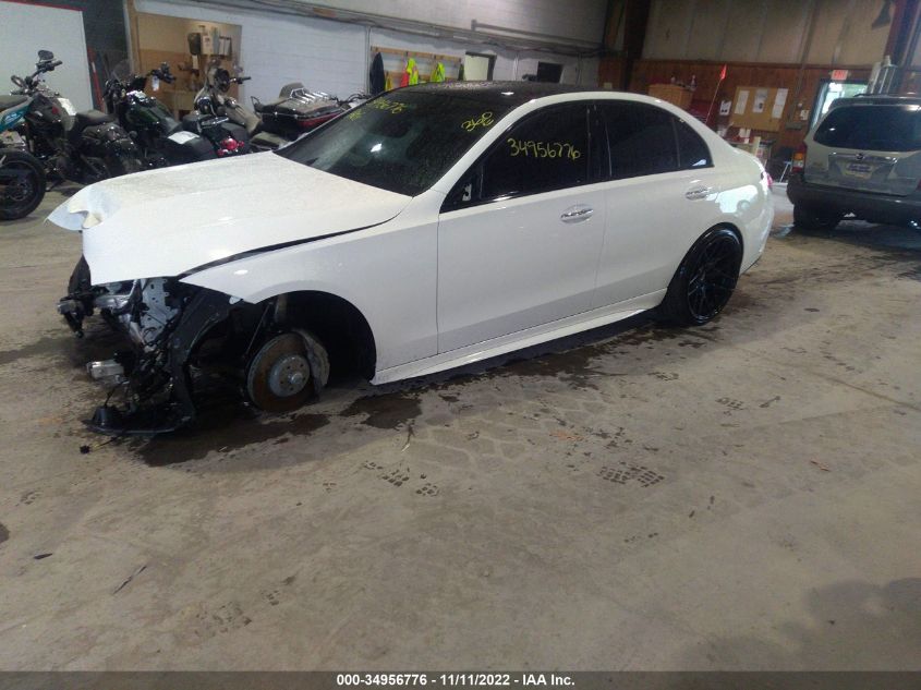 2022 MERCEDES-BENZ C-CLASS C 300 VIN: W1KAF4HB2NR067093