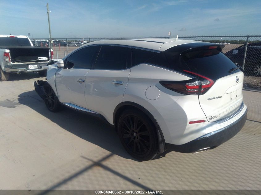 2021 NISSAN MURANO SL VIN: 5N1AZ2CJ9MC123127