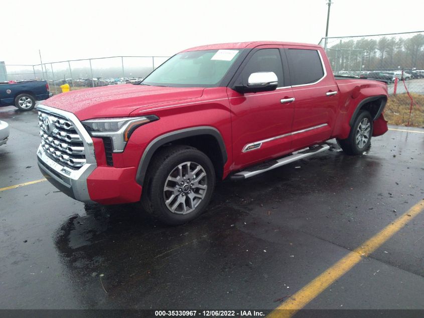 2022 TOYOTA TUNDRA 2WD 1794 EDITION VIN: 5TFMA5BC1NX002163