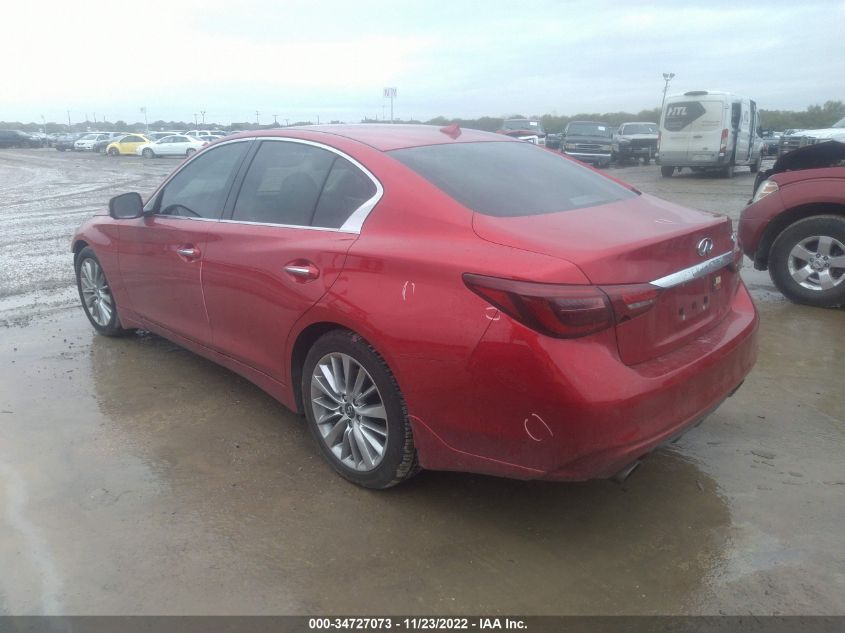 2021 INFINITI Q50 3.0T LUXE VIN: JN1EV7BP7MM700285