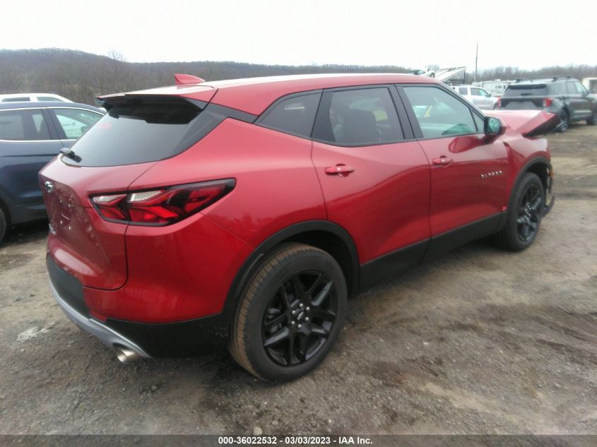 2022 CHEVROLET BLAZER LT VIN: 3GNKBHR43NS186566