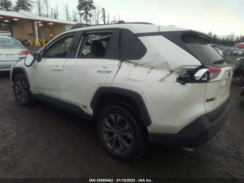 2022 TOYOTA RAV4 HYBRID XLE PREMIUM VIN: 2T3B6RFV1NW030139