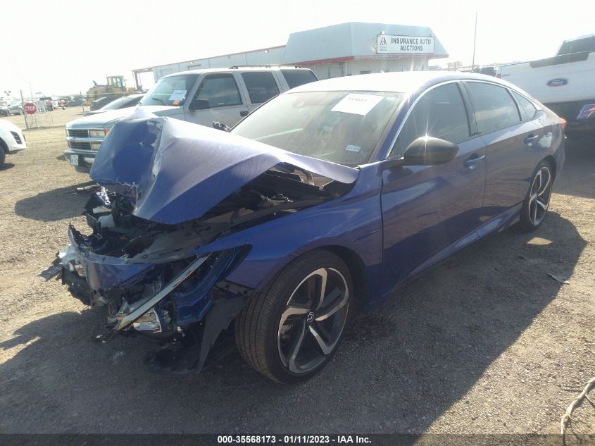 2022 HONDA ACCORD SEDAN SPORT VIN: 1HGCV1F30NA052169