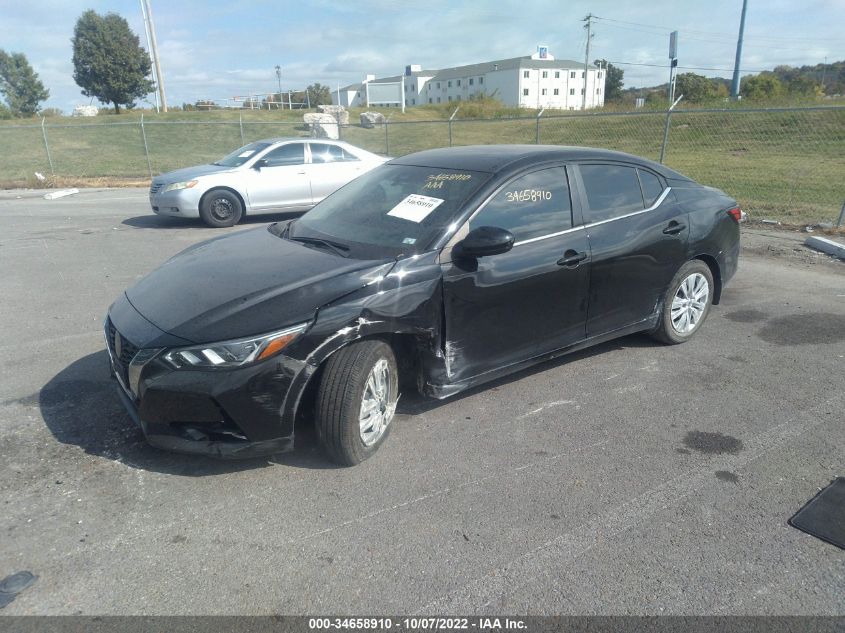 2022 NISSAN SENTRA S VIN: 3N1AB8BVXNY274859