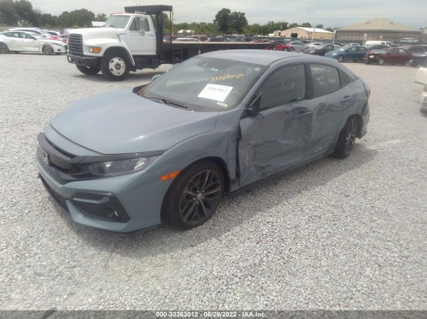 2021 HONDA CIVIC HATCHBACK SPORT VIN: SHHFK7G49MU225898