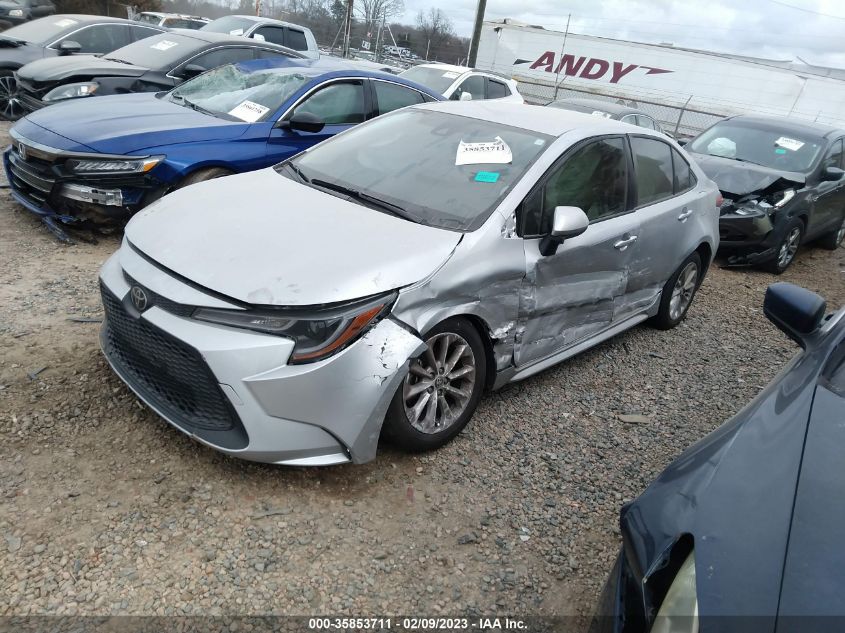 2022 TOYOTA COROLLA LE VIN: JTDVPMAE5N3012606