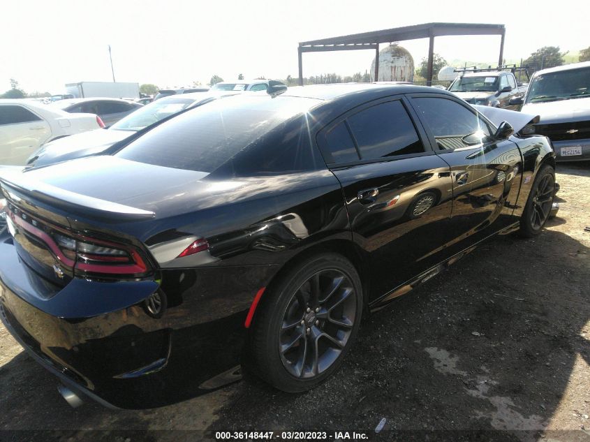2022 DODGE CHARGER SCAT PACK VIN: 2C3CDXGJ7NH261819