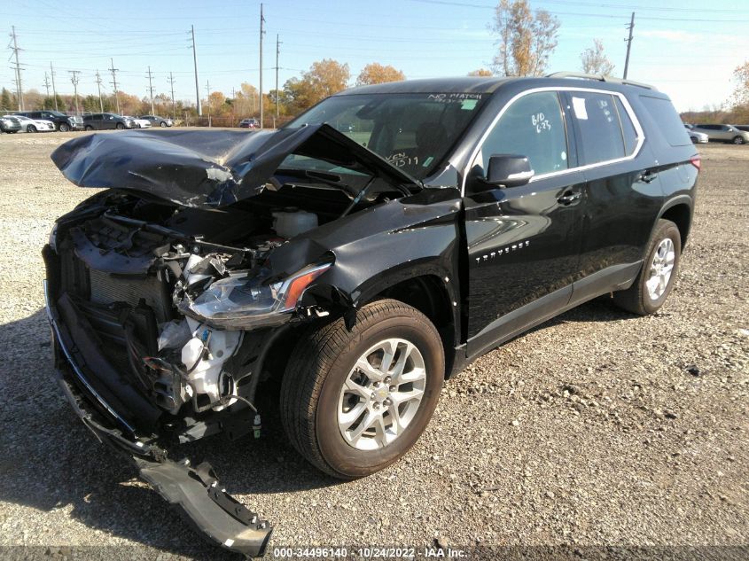 2021 CHEVROLET TRAVERSE LT CLOTH VIN: 1GNERGKW7MJ197519