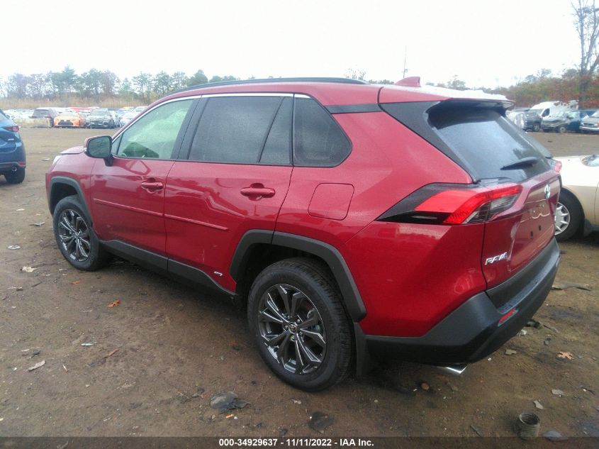 2022 TOYOTA RAV4 HYBRID XLE PREMIUM VIN: JTMB6RFV1ND072372