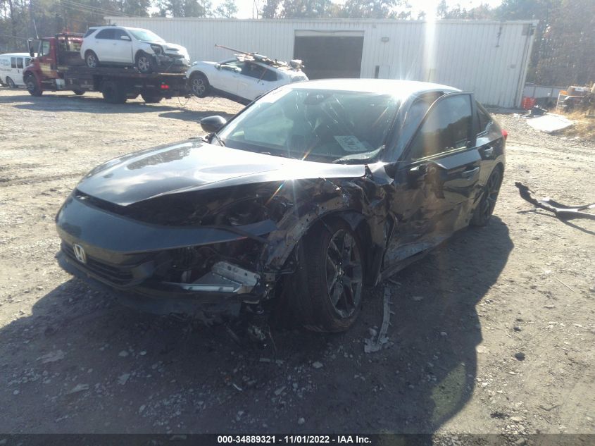 2022 HONDA CIVIC SEDAN SPORT VIN: 2HGFE2F52NH549939