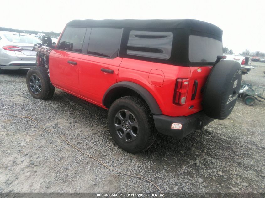 2022 FORD BRONCO BASE/BIG BEND VIN: 1FMDE5BH3NLA84447