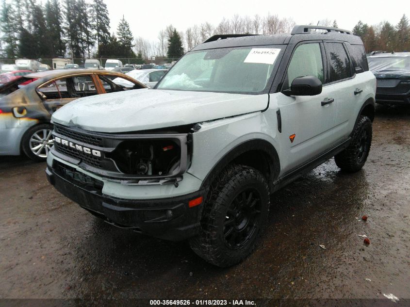 2021 FORD BRONCO SPORT BADLANDS VIN: 3FMCR9D97MRB07757
