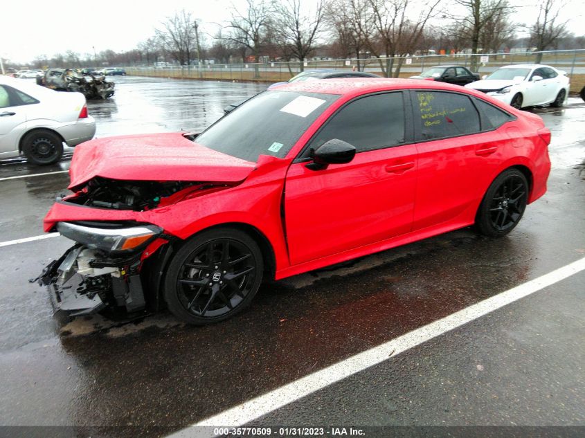 2022 HONDA CIVIC SEDAN SPORT VIN: 2HGFE2F53NH578818
