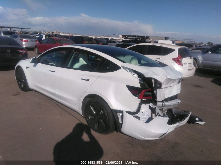 2022 TESLA MODEL 3 VIN: 5YJ3E1EA8NF358932
