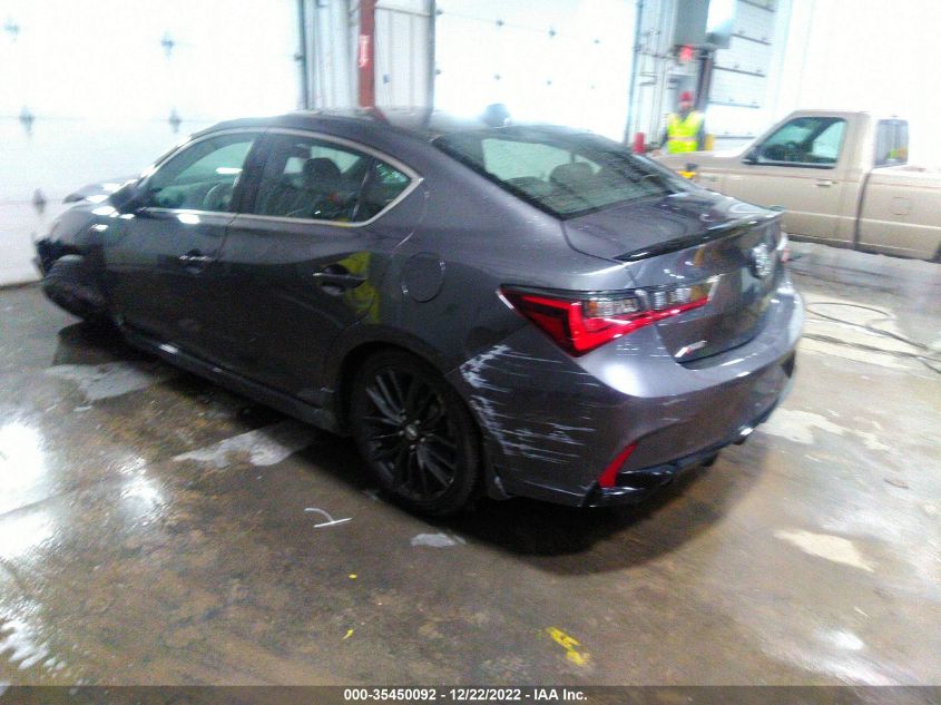 2022 ACURA ILX PACKAGE VIN: 19UDE2F82NA007336