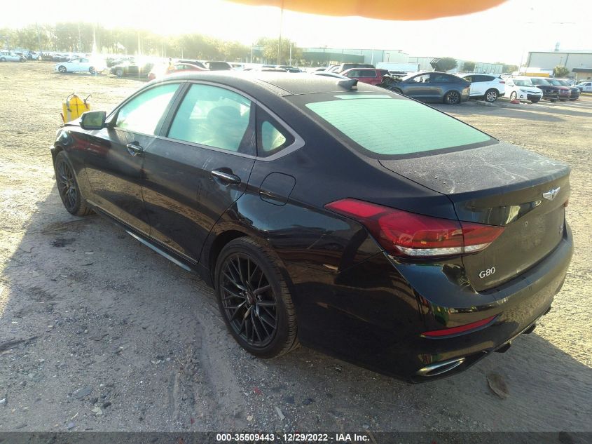 2020 GENESIS G80 3.8L VIN: KMTFN4JE3LU338116