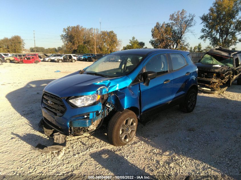 2021 FORD ECOSPORT S VIN: MAJ6S3FL8MC401278
