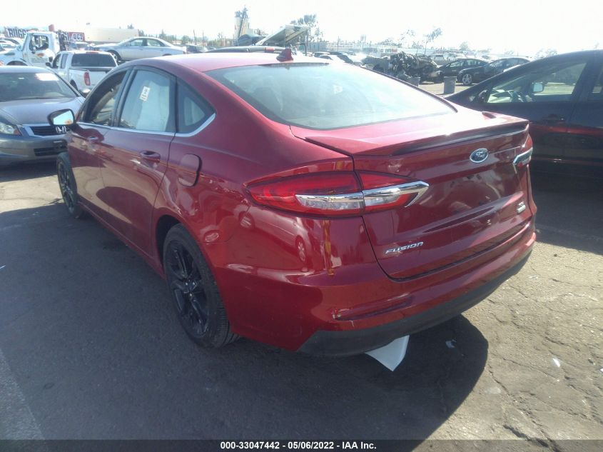 2020 FORD FUSION SE VIN: 3FA6P0HDXLR127488