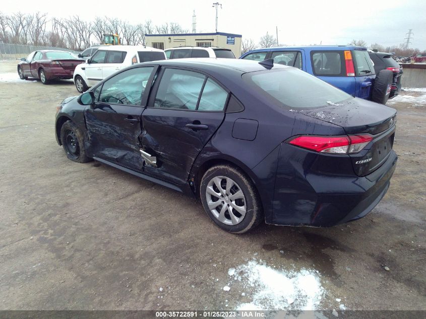 2022 TOYOTA COROLLA LE VIN: 5YFEPMAE4NP315450