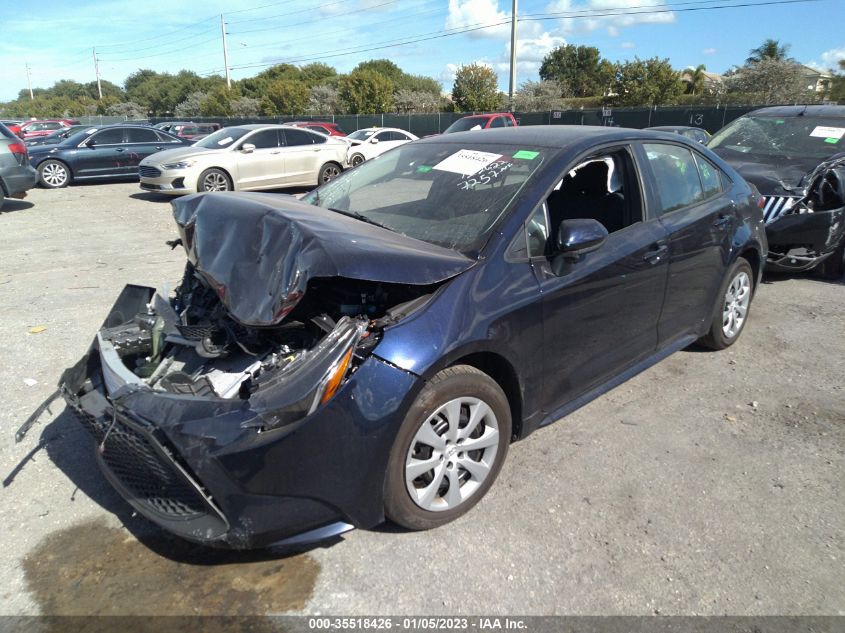 2022 TOYOTA COROLLA LE VIN: 5YFEPMAE6NP297257