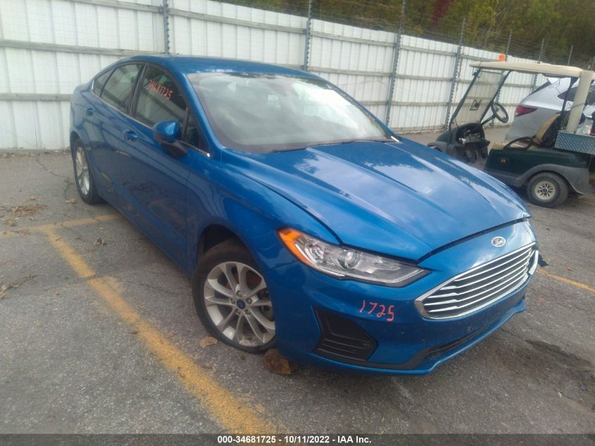 2020 FORD FUSION SE VIN: 3FA6P0HD7LR167821