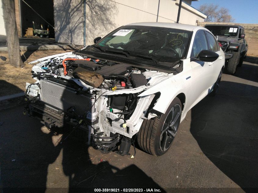 2022 HONDA ACCORD HYBRID SPORT VIN: 1HGCV3F26NA038814