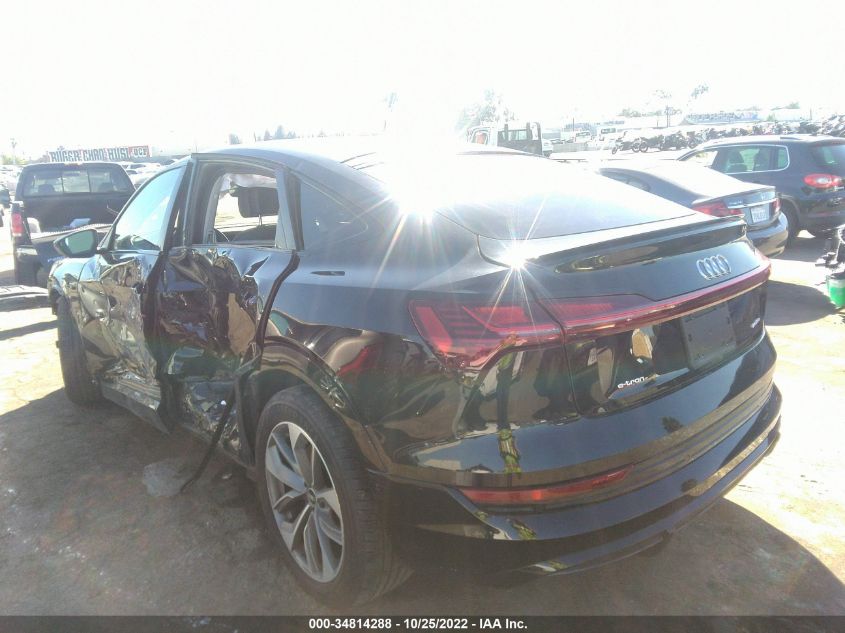 2021 AUDI E-TRON SPORTBACK PREMIUM VIN: WA11AAGE1MB007164