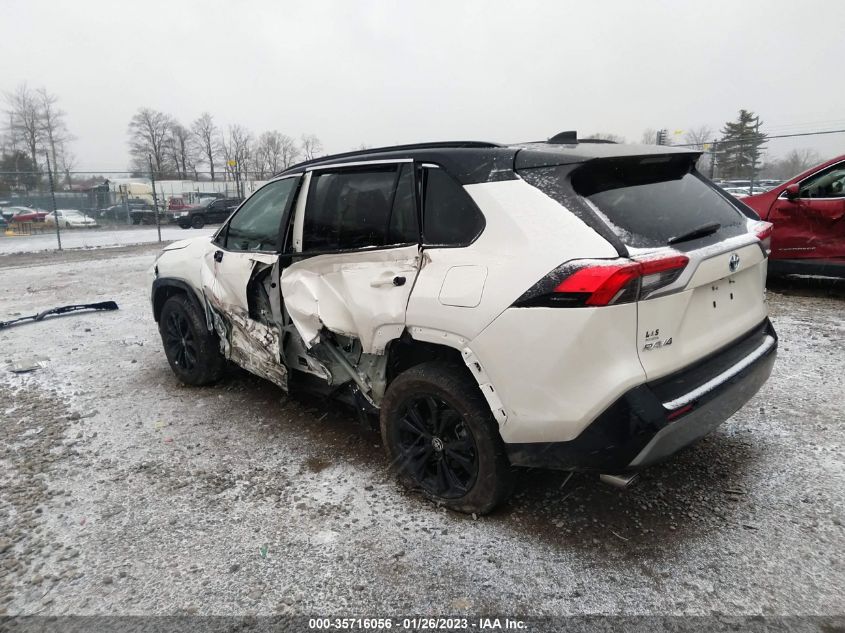 2022 TOYOTA RAV4 HYBRID XSE VIN: 4T3E6RFV3NU105193