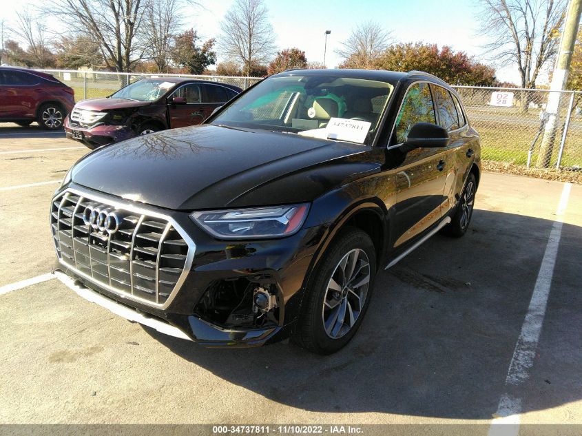 2021 AUDI Q5 PREMIUM PLUS VIN: WA1BAAFY4M2136936