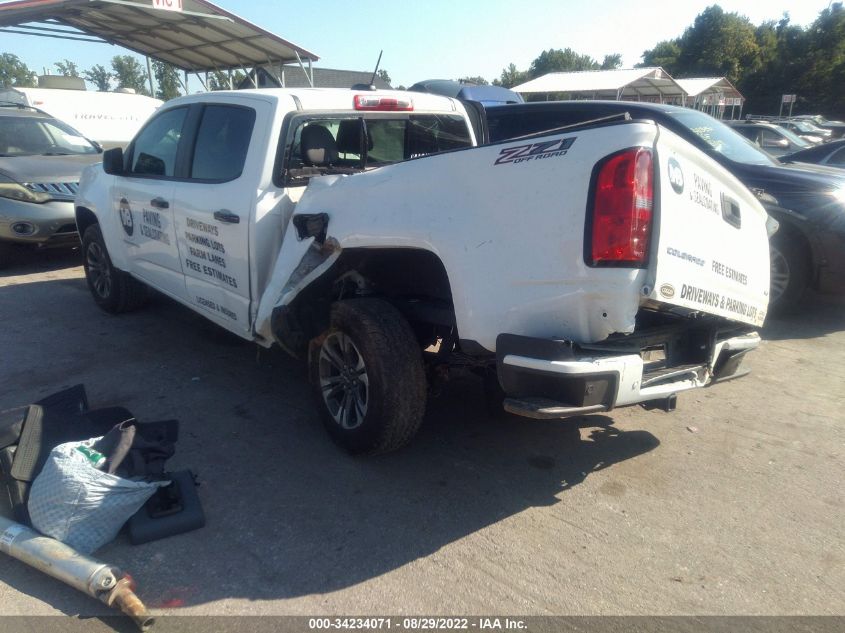 2021 CHEVROLET COLORADO 4WD Z71 VIN: 1GCGTDEN4M1231713
