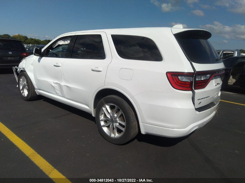 2022 DODGE DURANGO GT PLUS VIN: 1C4RDJDG5NC104479