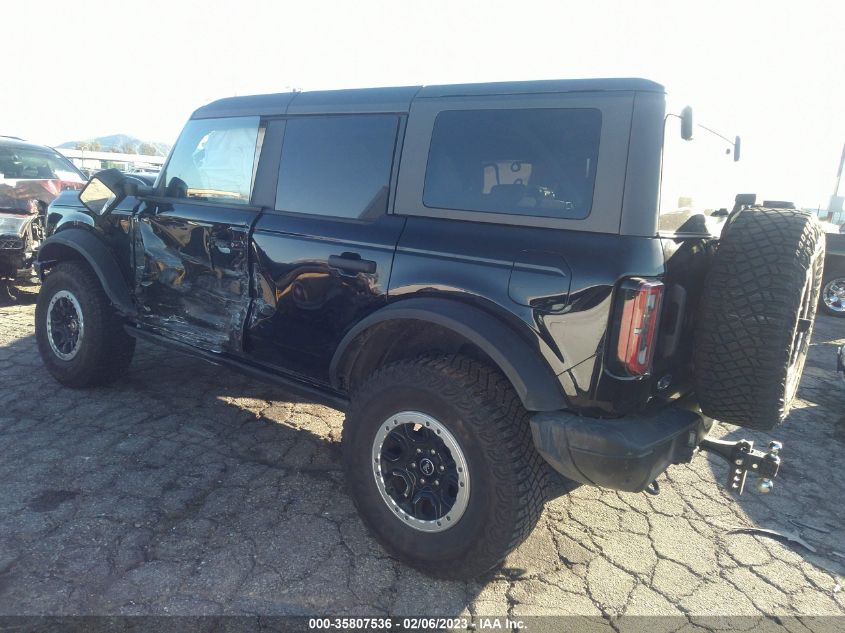 2022 FORD BRONCO BASE/BIG BEND VIN: 1FMEE5DP0NLB32513