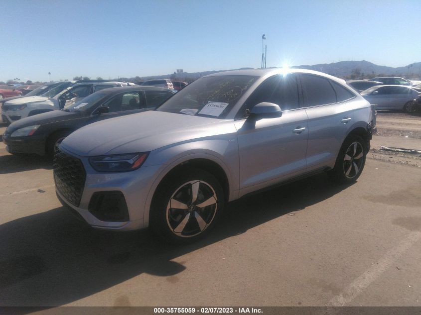 2022 AUDI Q5 SPORTBACK S LINE PREMIUM PLUS VIN: WA15AAFY7N2137626