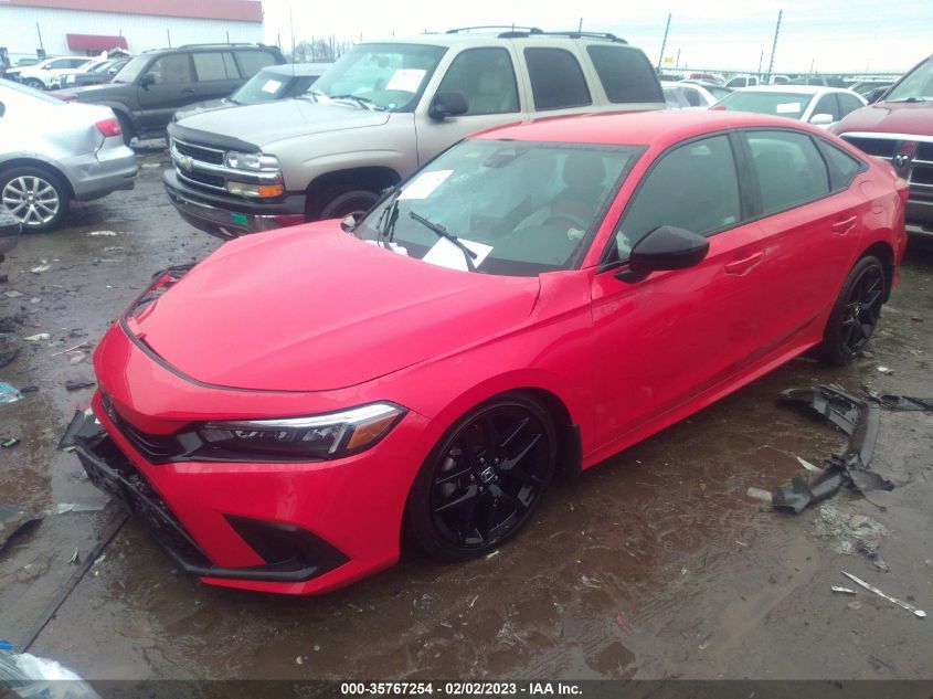 2022 HONDA CIVIC SEDAN SPORT VIN: 2HGFE2F51NH531285