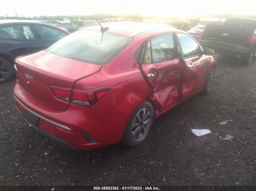2022 KIA RIO S VIN: 3KPA24AD6NE443727