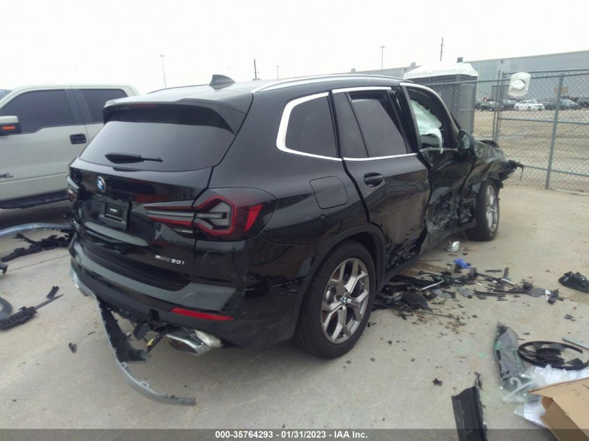2022 BMW X3 SDRIVE30I VIN: 5UX43DP00N9K84155