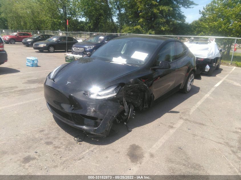 2021 TESLA MODEL Y LONG RANGE VIN: 5YJYGDEE3MF063577