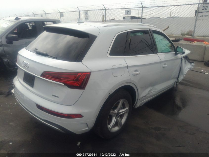 2021 AUDI Q5 PREMIUM VIN: WA1AAAFY0M2110281