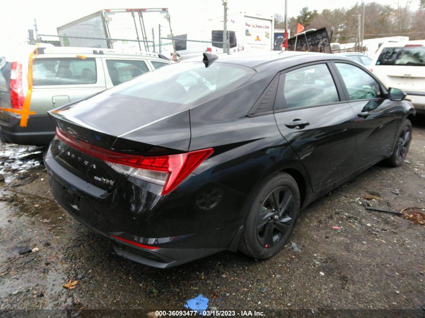 2023 HYUNDAI ELANTRA HYBRID BLUE VIN: KMHLM4AJ1PU057998