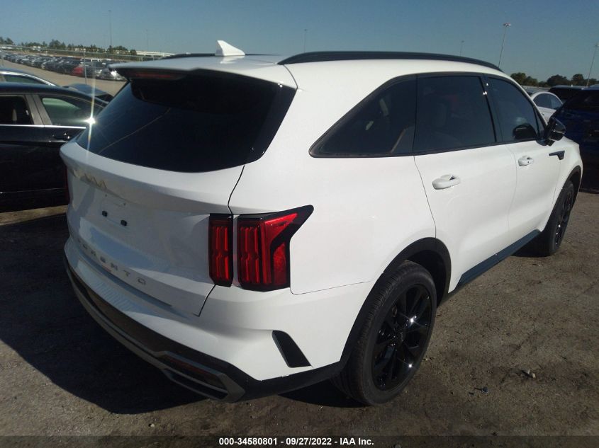 2022 KIA SORENTO SX VIN: 5XYRK4LF7NG100350