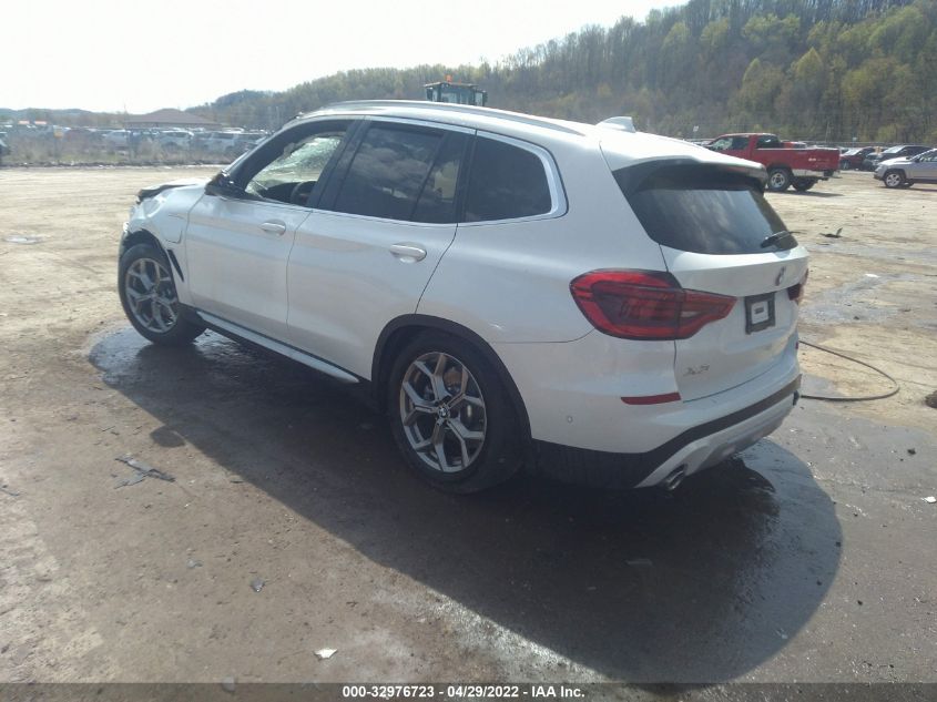 2021 BMW X3 XDRIVE30E VIN: 5UXTS1C05M9H02374