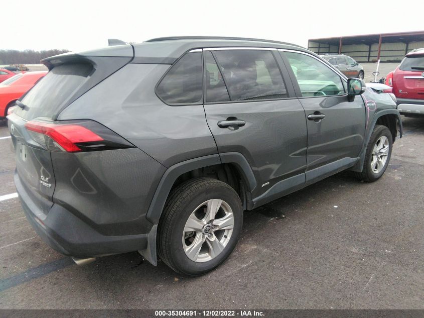 2021 TOYOTA RAV4 HYBRID XLE VIN: 4T3RWRFV7MU026772