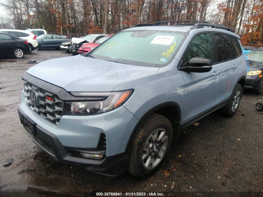 2022 HONDA PASSPORT TRAILSPORT VIN: 5FNYF8H62NB010952