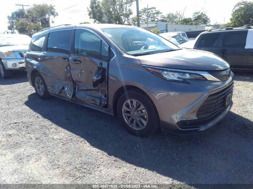 2022 TOYOTA SIENNA LE VIN: 5TDKRKECXNS107090