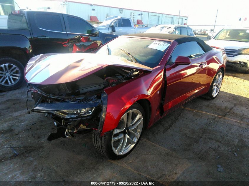 2021 CHEVROLET CAMARO 2LT VIN: 1G1FD3DS9M0141109