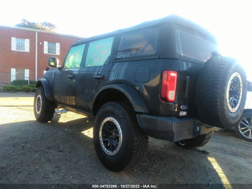 2022 FORD BRONCO BASE/BIG BEND VIN: 1FMEE5DP4NLA76933