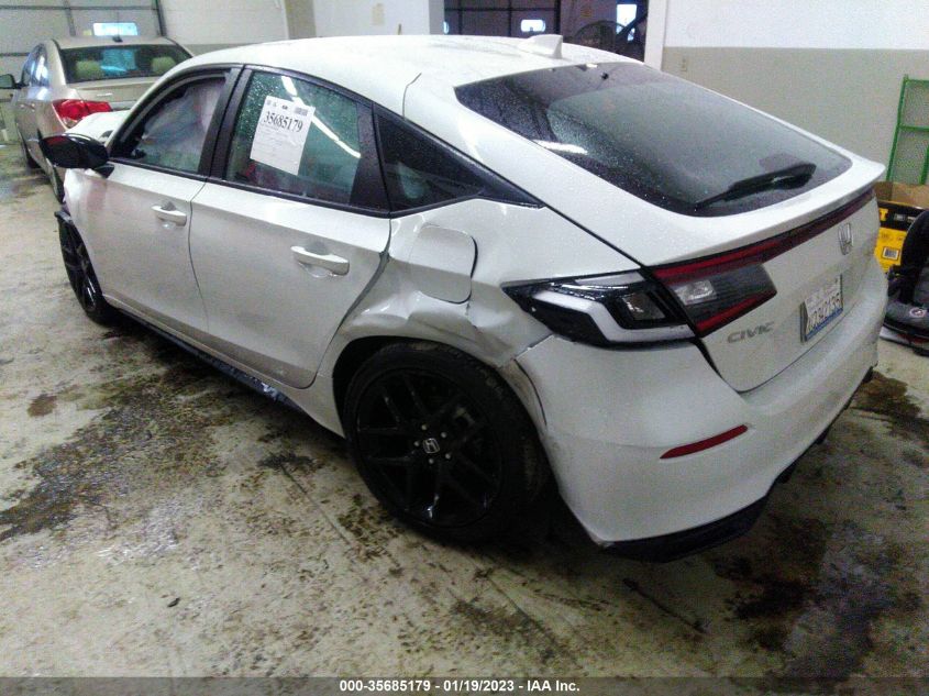 2022 HONDA CIVIC HATCHBACK SPORT VIN: 19XFL2H80NE022263